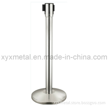 Mobile Retractable Belt Barriers Movable Stainless Steel Fence